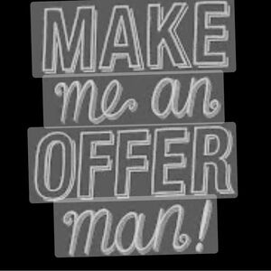 Make me an offer and I’ll definitely see what I can do!!😁 (No Low-Ball Offers)